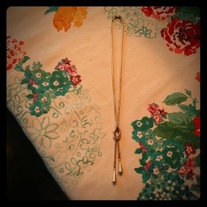 gold knotted necklace